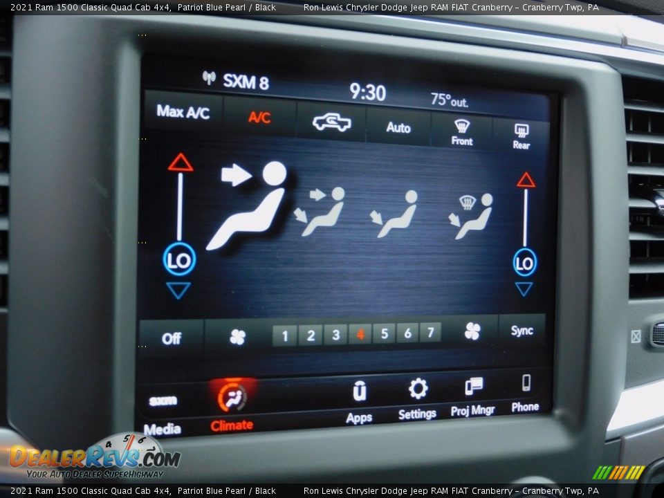 2021 Ram 1500 Classic Quad Cab 4x4 Patriot Blue Pearl / Black Photo #16