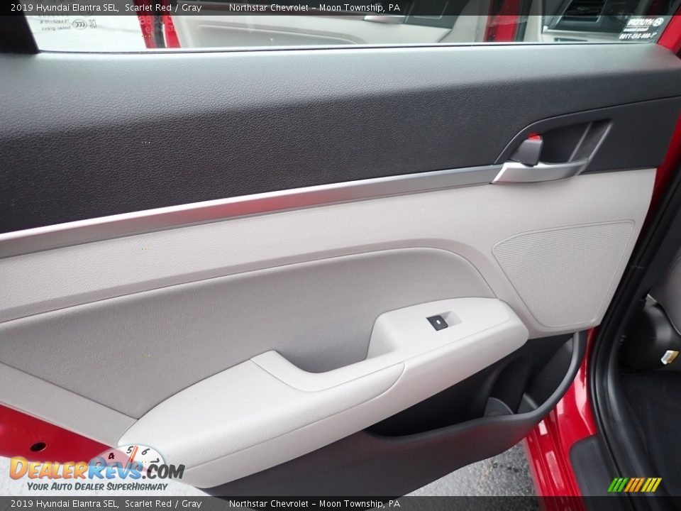 2019 Hyundai Elantra SEL Scarlet Red / Gray Photo #22