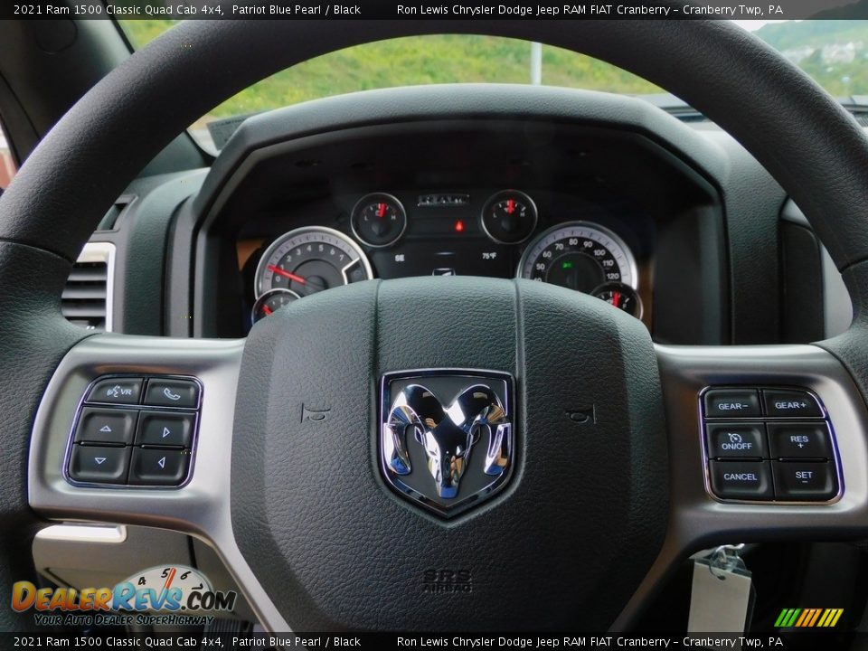 2021 Ram 1500 Classic Quad Cab 4x4 Patriot Blue Pearl / Black Photo #19