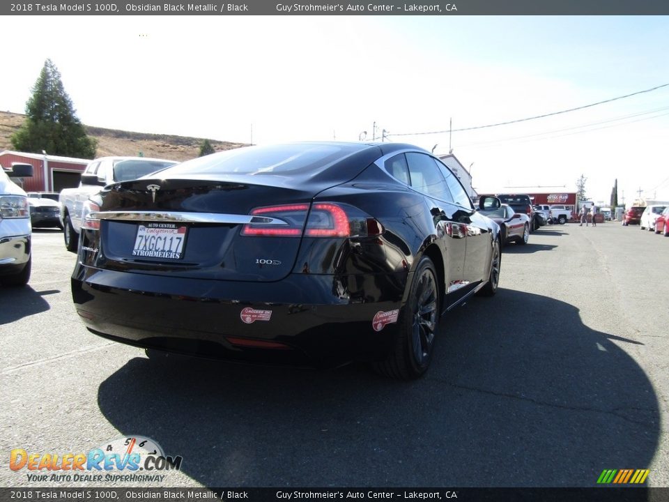 2018 Tesla Model S 100D Obsidian Black Metallic / Black Photo #7