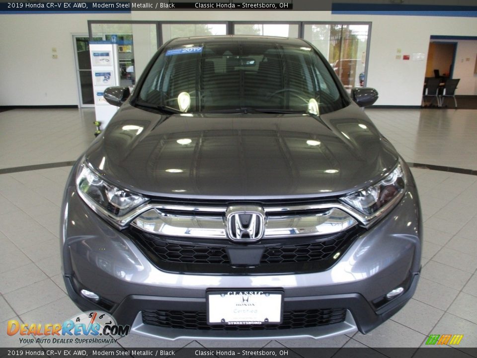 2019 Honda CR-V EX AWD Modern Steel Metallic / Black Photo #2