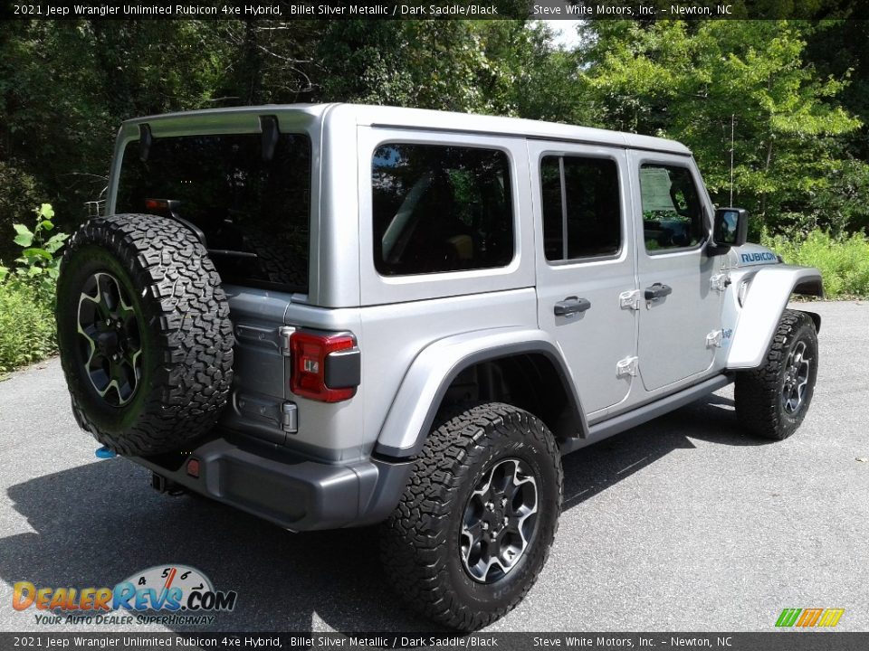 2021 Jeep Wrangler Unlimited Rubicon 4xe Hybrid Billet Silver Metallic / Dark Saddle/Black Photo #8