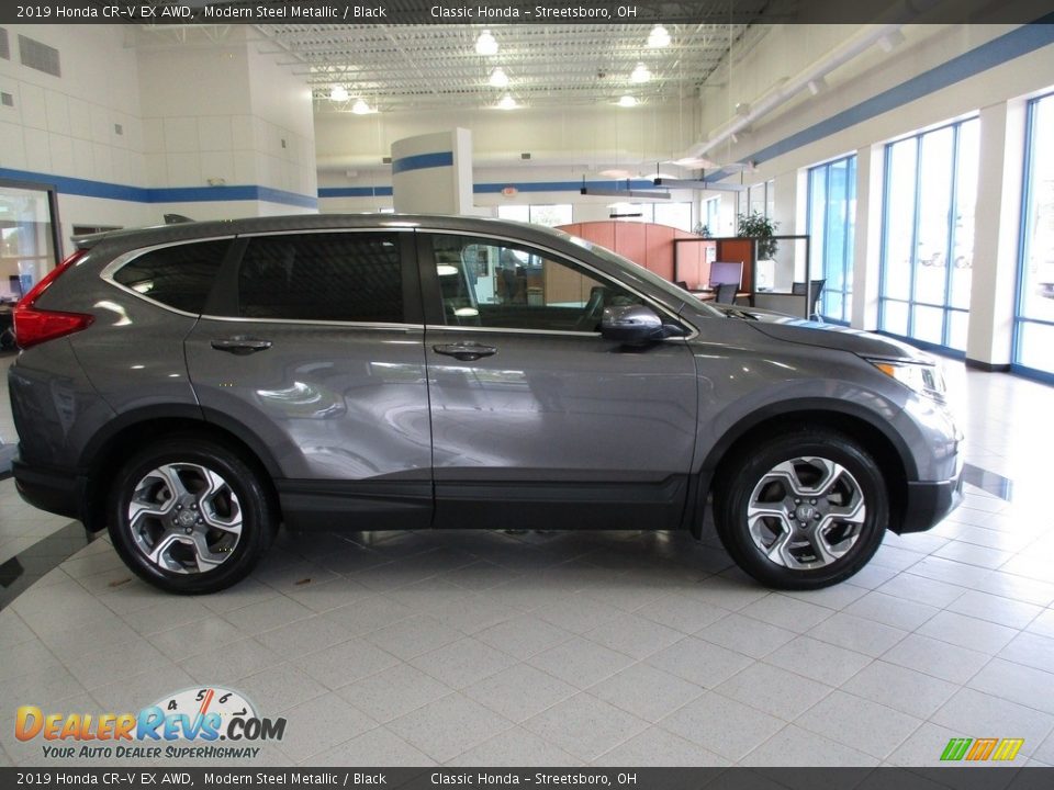 2019 Honda CR-V EX AWD Modern Steel Metallic / Black Photo #4