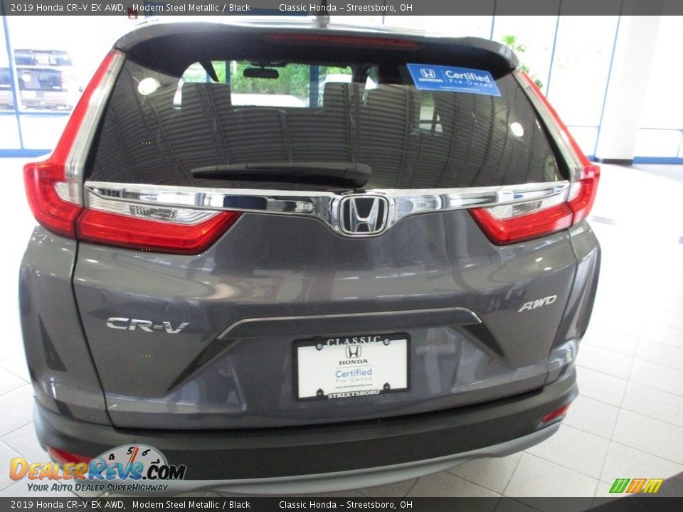 2019 Honda CR-V EX AWD Modern Steel Metallic / Black Photo #8