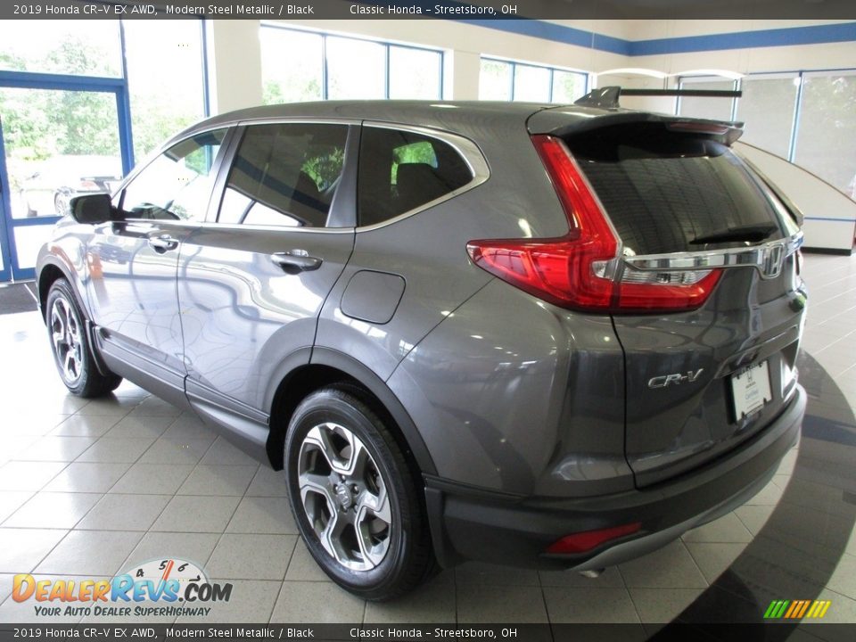 2019 Honda CR-V EX AWD Modern Steel Metallic / Black Photo #9