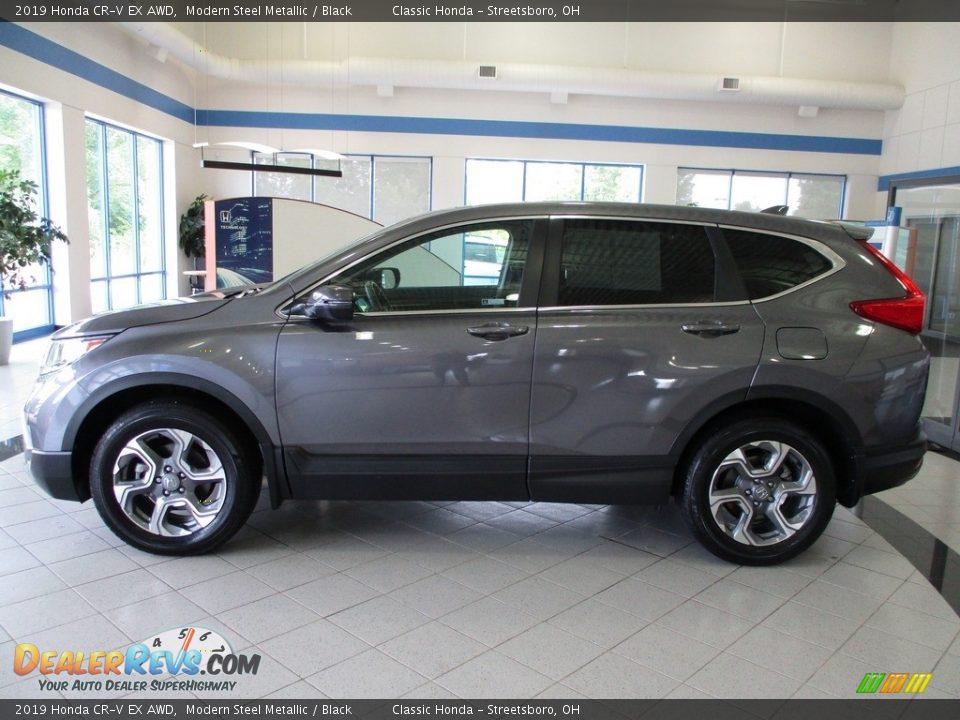 2019 Honda CR-V EX AWD Modern Steel Metallic / Black Photo #10