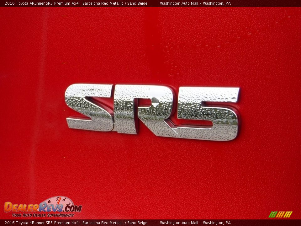 2016 Toyota 4Runner SR5 Premium 4x4 Barcelona Red Metallic / Sand Beige Photo #10
