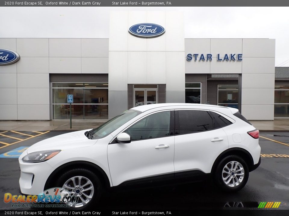 2020 Ford Escape SE Oxford White / Dark Earth Gray Photo #1