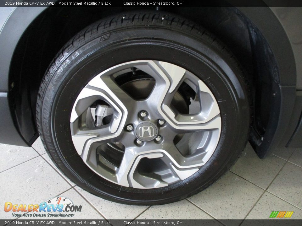 2019 Honda CR-V EX AWD Modern Steel Metallic / Black Photo #12