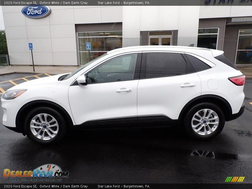 2020 Ford Escape SE Oxford White / Dark Earth Gray Photo #2