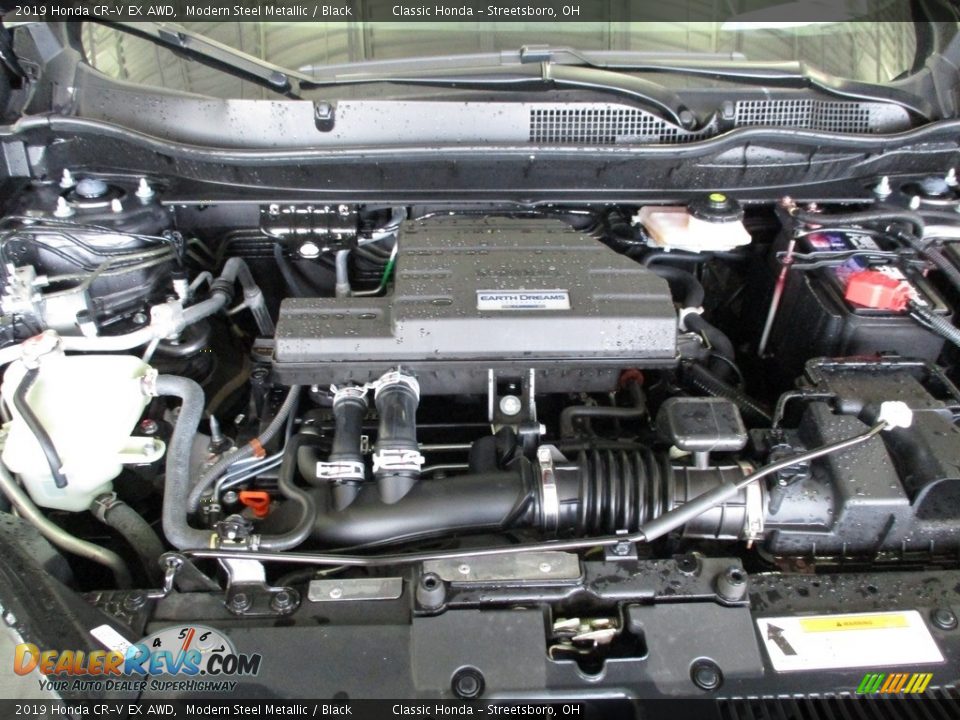 2019 Honda CR-V EX AWD Modern Steel Metallic / Black Photo #13