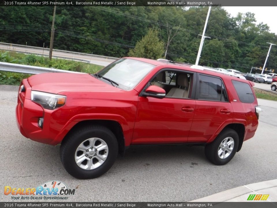 2016 Toyota 4Runner SR5 Premium 4x4 Barcelona Red Metallic / Sand Beige Photo #13