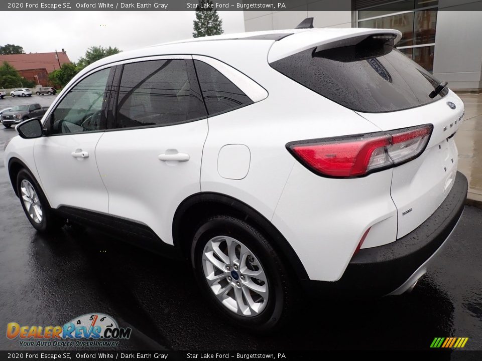 2020 Ford Escape SE Oxford White / Dark Earth Gray Photo #3