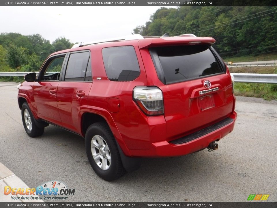 2016 Toyota 4Runner SR5 Premium 4x4 Barcelona Red Metallic / Sand Beige Photo #14