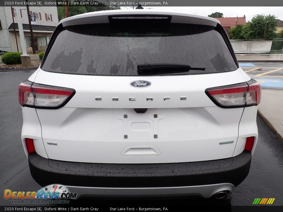 2020 Ford Escape SE Oxford White / Dark Earth Gray Photo #4