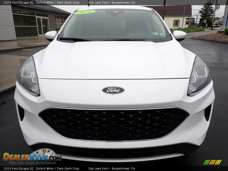 2020 Ford Escape SE Oxford White / Dark Earth Gray Photo #9