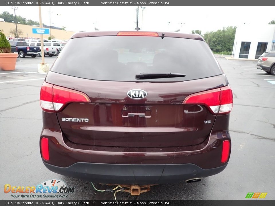 2015 Kia Sorento LX V6 AWD Dark Cherry / Black Photo #6