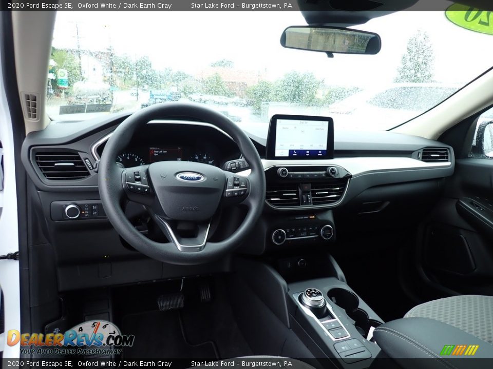 2020 Ford Escape SE Oxford White / Dark Earth Gray Photo #12