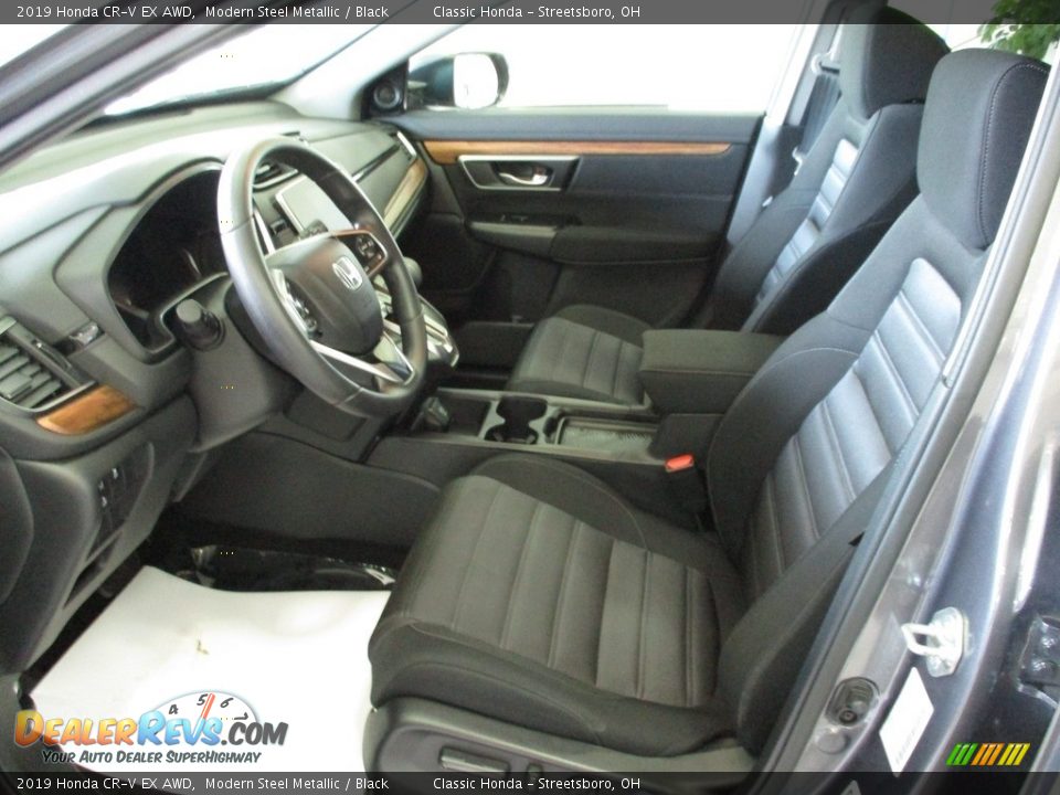 2019 Honda CR-V EX AWD Modern Steel Metallic / Black Photo #28