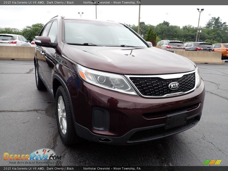 2015 Kia Sorento LX V6 AWD Dark Cherry / Black Photo #12