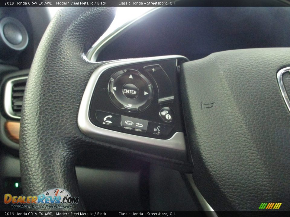 2019 Honda CR-V EX AWD Modern Steel Metallic / Black Photo #31