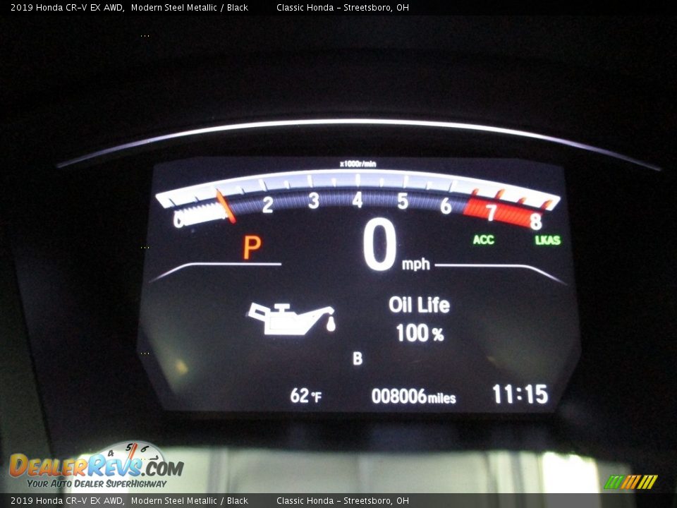 2019 Honda CR-V EX AWD Modern Steel Metallic / Black Photo #33