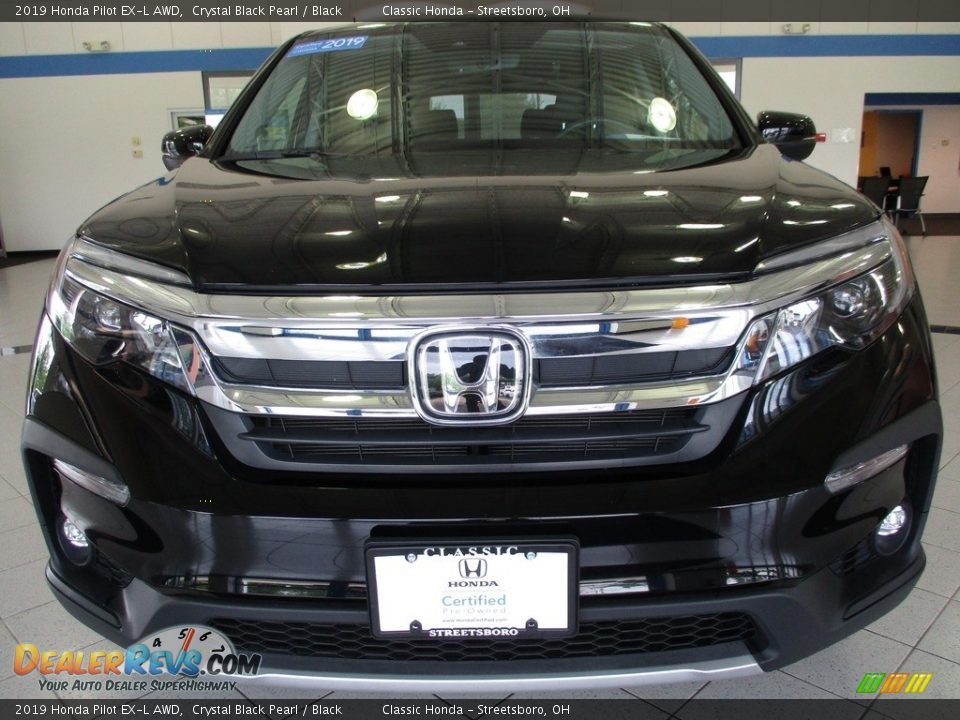 2019 Honda Pilot EX-L AWD Crystal Black Pearl / Black Photo #2