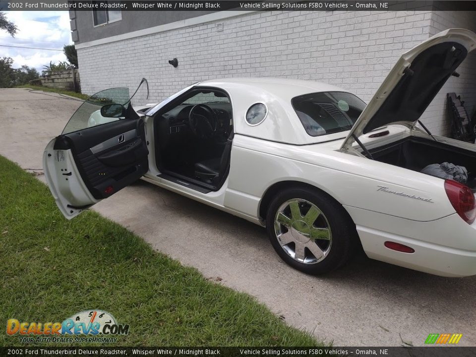 2002 Ford Thunderbird Deluxe Roadster Whisper White / Midnight Black Photo #3