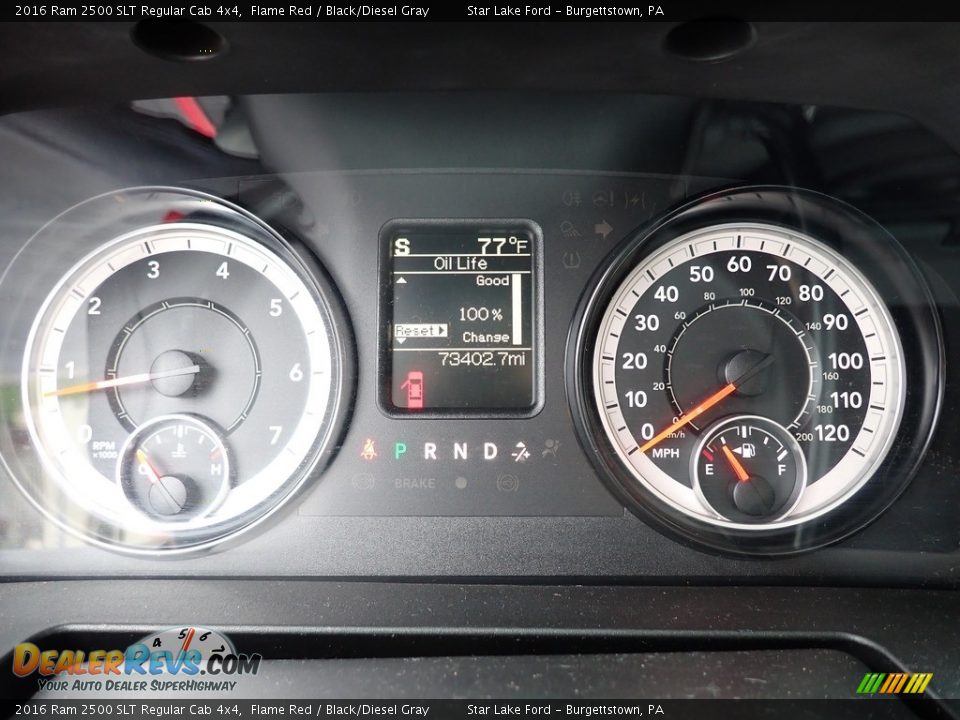 2016 Ram 2500 SLT Regular Cab 4x4 Gauges Photo #12