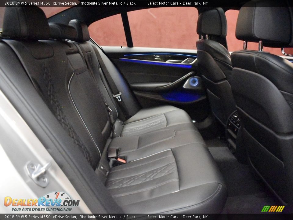 Rear Seat of 2018 BMW 5 Series M550i xDrive Sedan Photo #19