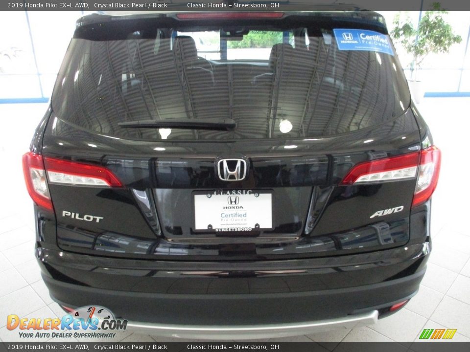 2019 Honda Pilot EX-L AWD Crystal Black Pearl / Black Photo #7