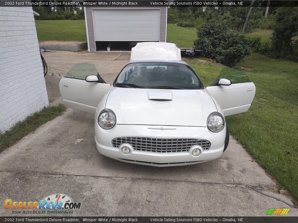 2002 Ford Thunderbird Deluxe Roadster Whisper White / Midnight Black Photo #7