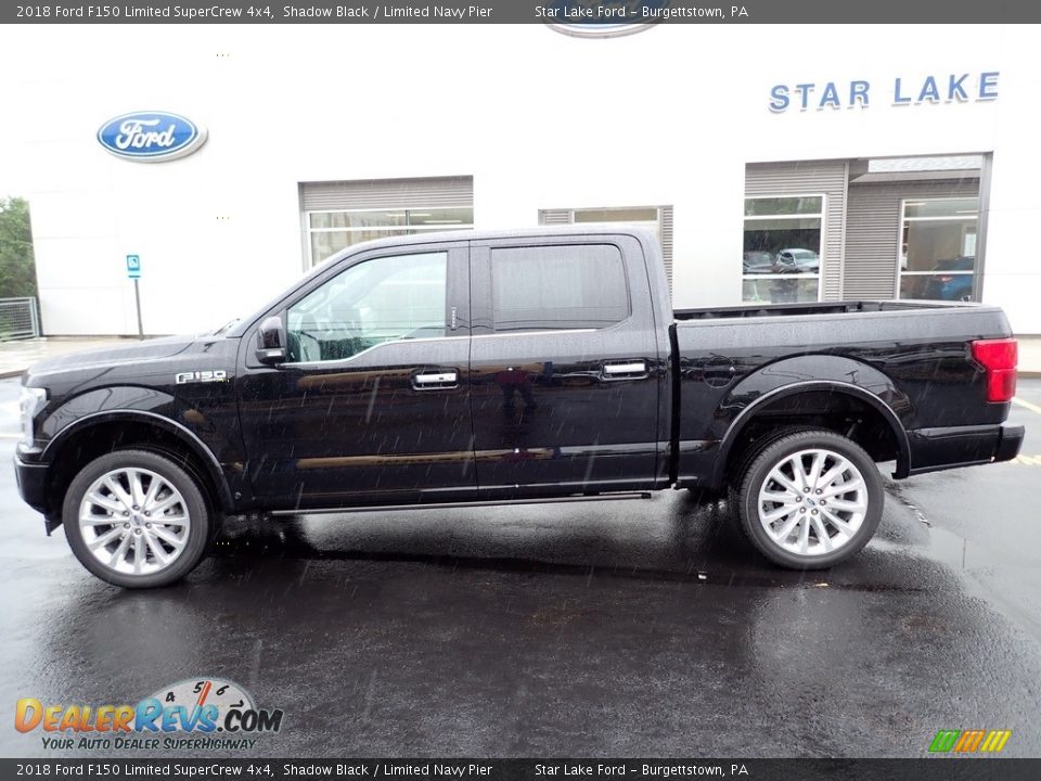 2018 Ford F150 Limited SuperCrew 4x4 Shadow Black / Limited Navy Pier Photo #2