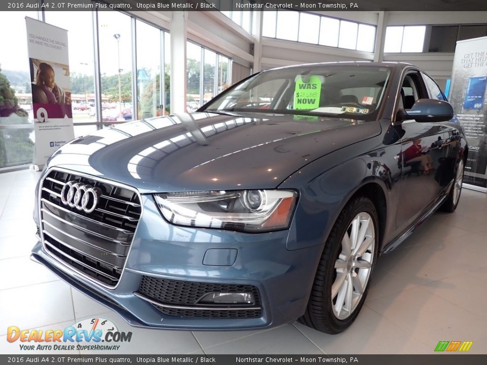 2016 Audi A4 2.0T Premium Plus quattro Utopia Blue Metallic / Black Photo #2