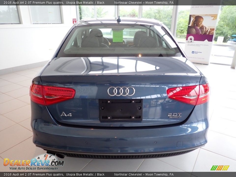 2016 Audi A4 2.0T Premium Plus quattro Utopia Blue Metallic / Black Photo #6