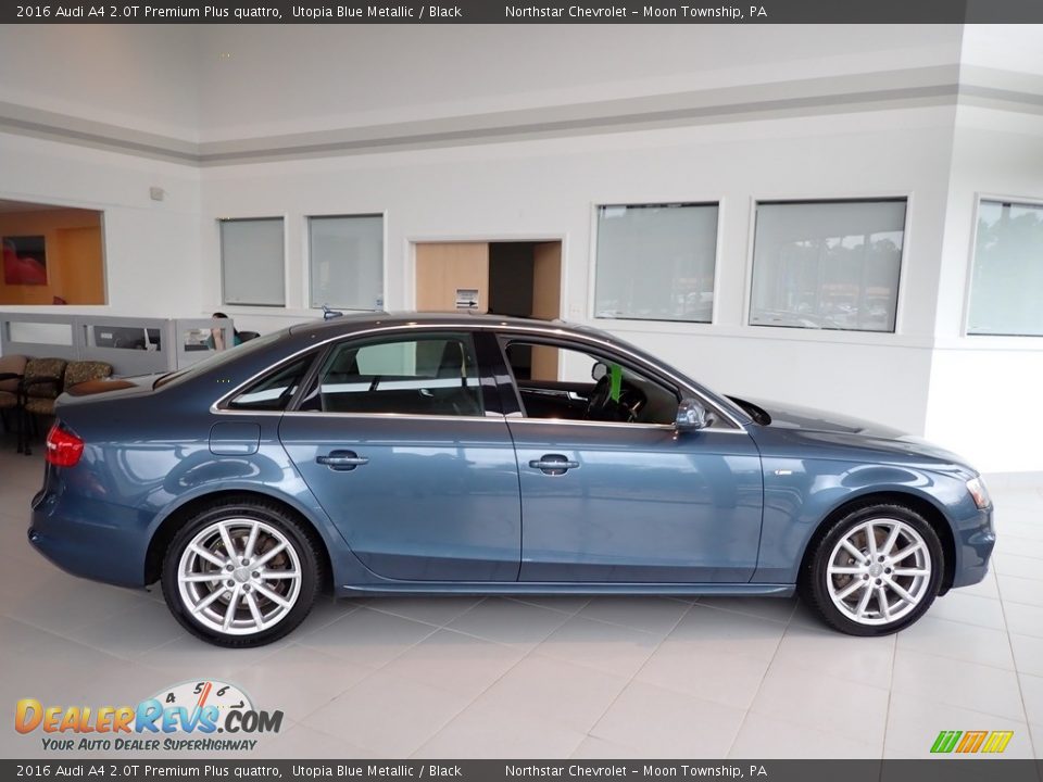 2016 Audi A4 2.0T Premium Plus quattro Utopia Blue Metallic / Black Photo #10