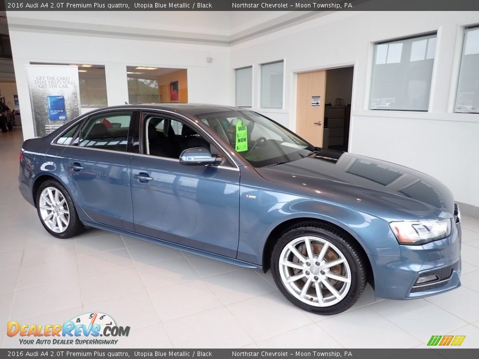 2016 Audi A4 2.0T Premium Plus quattro Utopia Blue Metallic / Black Photo #11