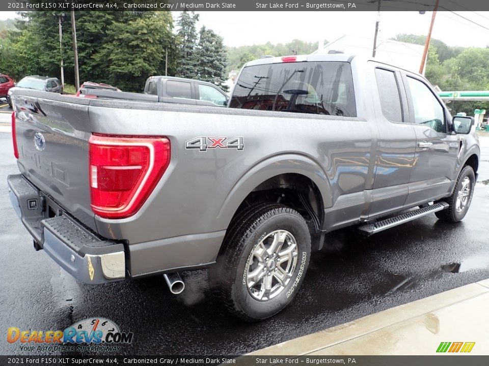 2021 Ford F150 XLT SuperCrew 4x4 Carbonized Gray / Medium Dark Slate Photo #5