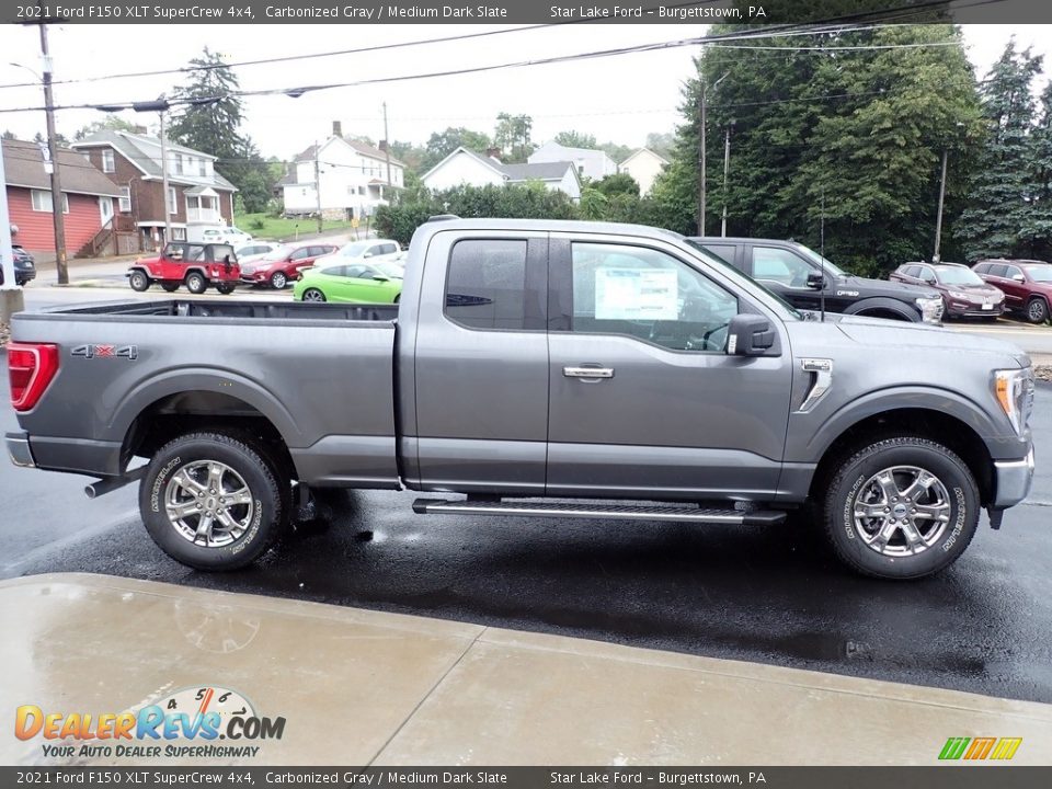 2021 Ford F150 XLT SuperCrew 4x4 Carbonized Gray / Medium Dark Slate Photo #6