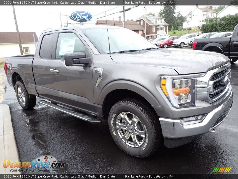 2021 Ford F150 XLT SuperCrew 4x4 Carbonized Gray / Medium Dark Slate Photo #7