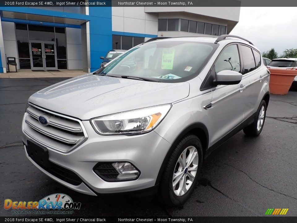 2018 Ford Escape SE 4WD Ingot Silver / Charcoal Black Photo #2