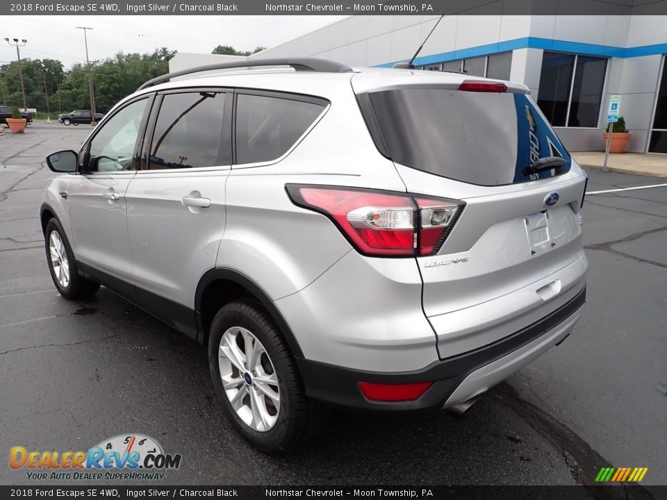 2018 Ford Escape SE 4WD Ingot Silver / Charcoal Black Photo #4