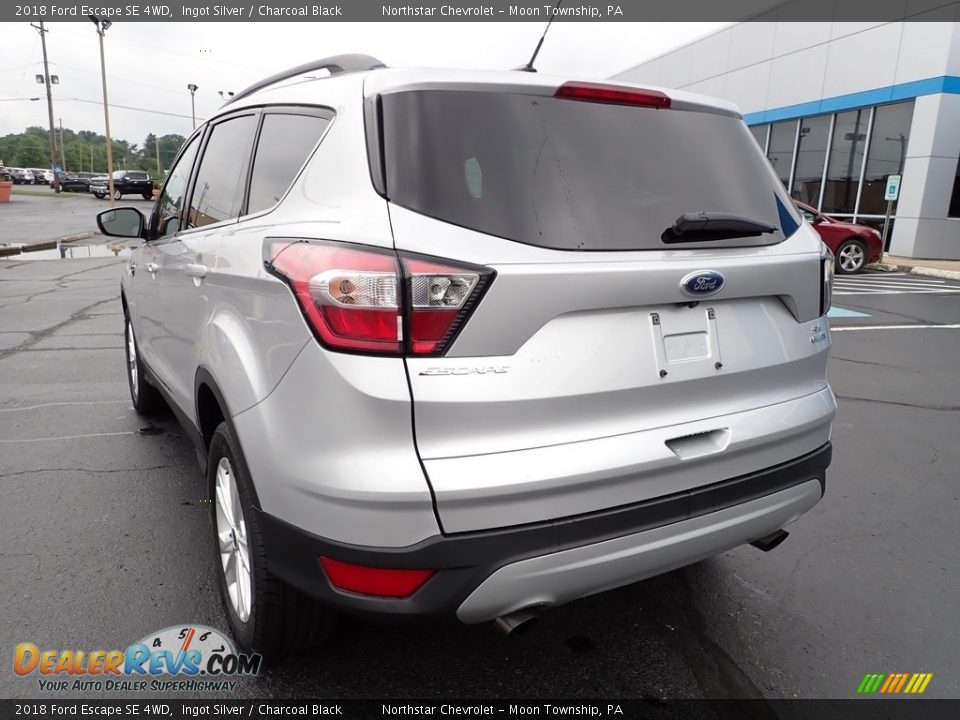 2018 Ford Escape SE 4WD Ingot Silver / Charcoal Black Photo #5