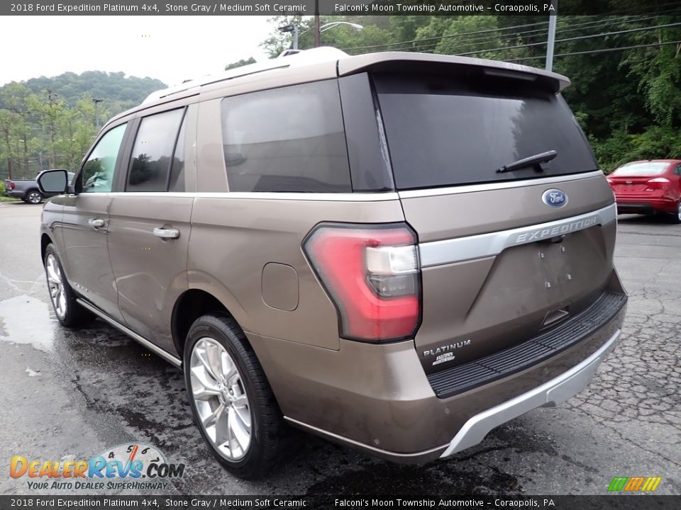 2018 Ford Expedition Platinum 4x4 Stone Gray / Medium Soft Ceramic Photo #5