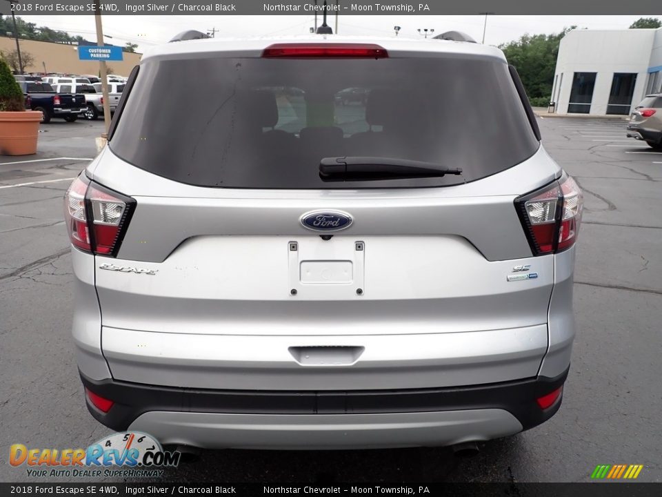 2018 Ford Escape SE 4WD Ingot Silver / Charcoal Black Photo #6