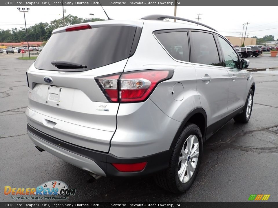 2018 Ford Escape SE 4WD Ingot Silver / Charcoal Black Photo #8