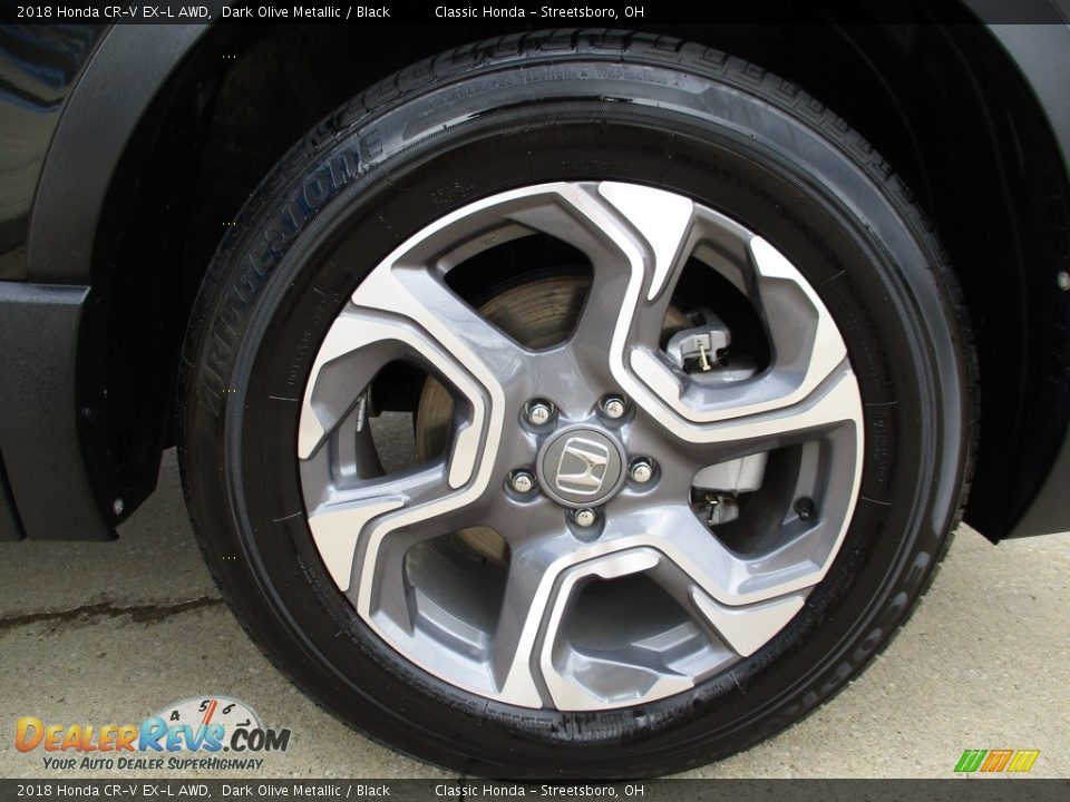 2018 Honda CR-V EX-L AWD Dark Olive Metallic / Black Photo #5