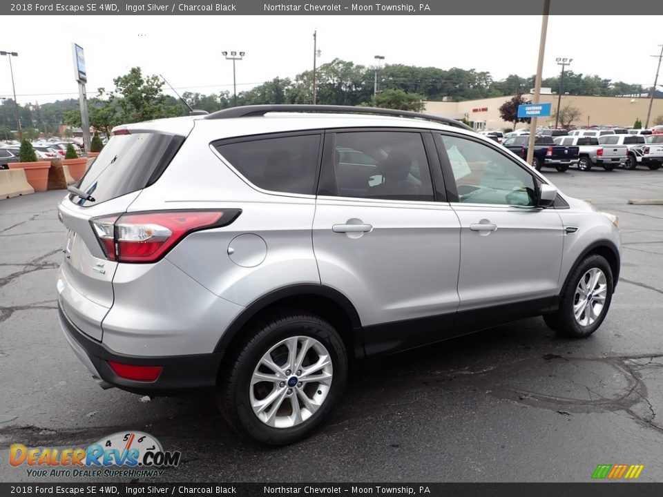 2018 Ford Escape SE 4WD Ingot Silver / Charcoal Black Photo #9