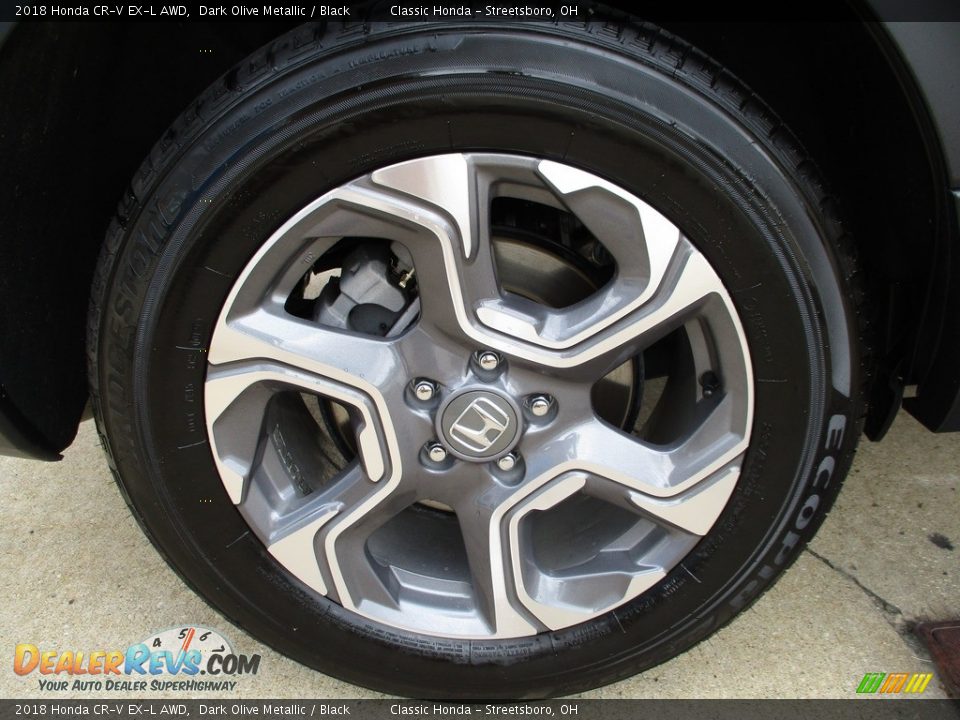 2018 Honda CR-V EX-L AWD Dark Olive Metallic / Black Photo #6