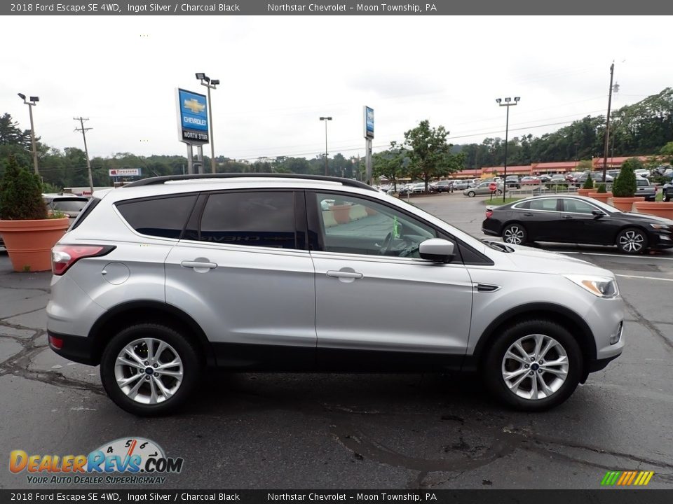 2018 Ford Escape SE 4WD Ingot Silver / Charcoal Black Photo #10
